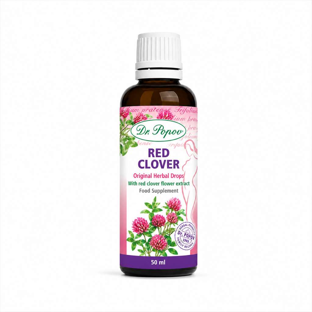 Dr. Popov Red Clover Original Herbal Drops (50ml)